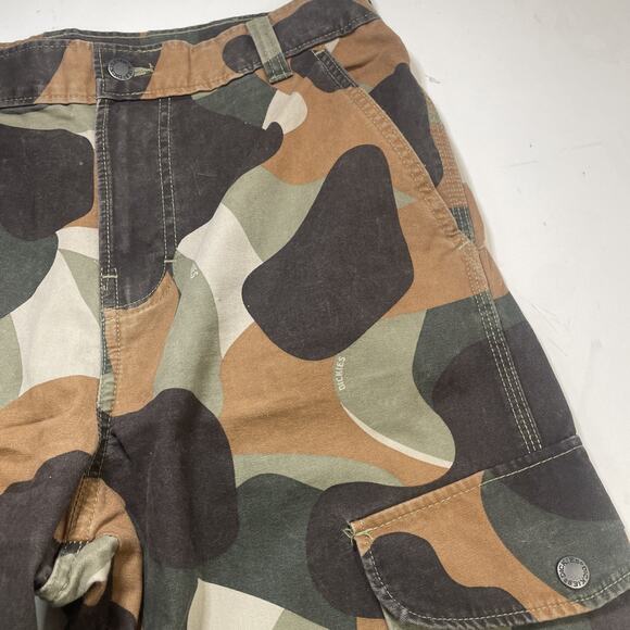 NWOT Genuine Dickies Duck Canvas Camo Cargo Trousers Men’s 32x32 Work Pants - Picture 4 of 8